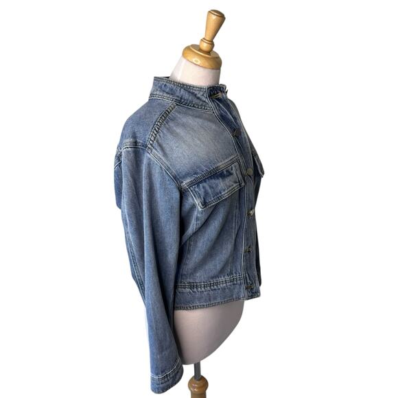 ZYIA Active Denim Snap Front Jacket Blue size XS - Picture 4 of 7